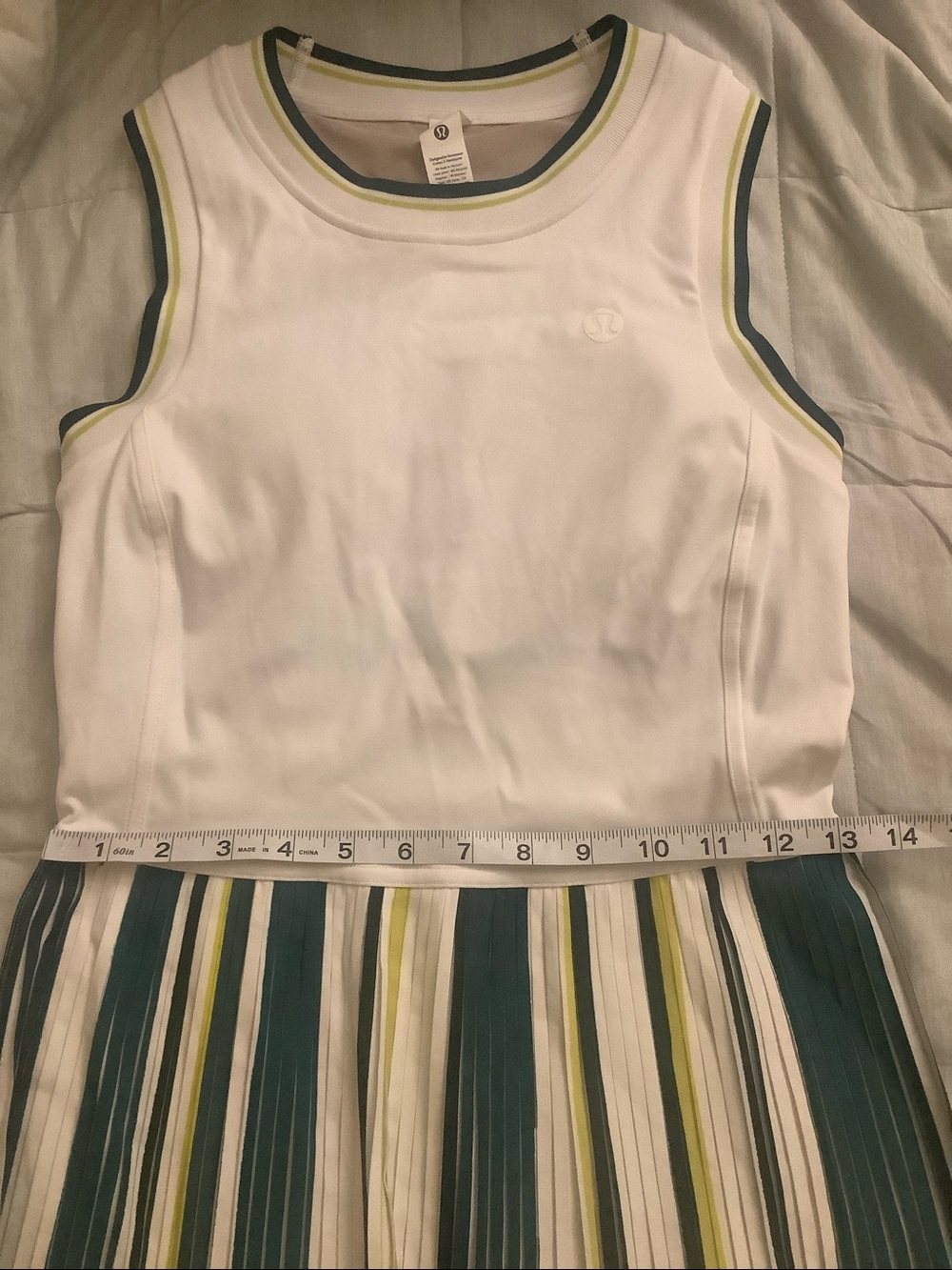 Lululemon Varsity Scoop-Neck Linerless Tennis Dress White Size 6 - Picture 7 of 11